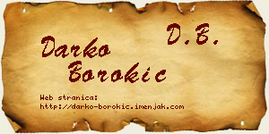Darko Borokić vizit kartica